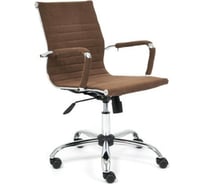 Кресло TetChair URBAN-LOW флок коричневый 6 14446