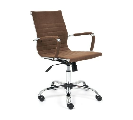 Кресло TetChair URBAN-LOW флок коричневый 6 14446 1