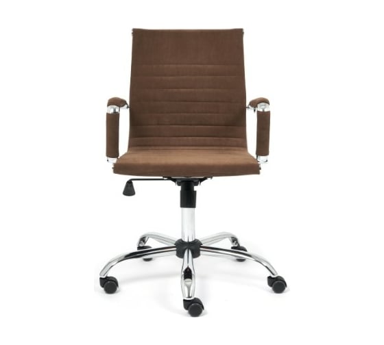 Кресло TetChair URBAN-LOW флок коричневый 6 14446