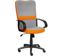 Кресло TetChair СН757 ткань серый/оранжевый С27/С23 12014