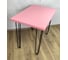 Стол Solarius Loft из массива сосны 40 мм, на шпильках, 90x60x75, цвет розовый 710-10003 2