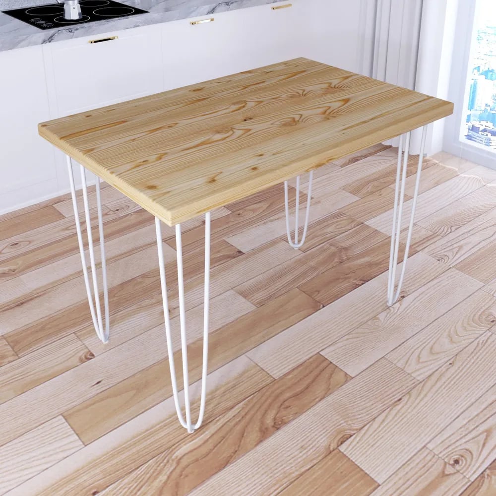 Стол кухонный Solarius Loft с лакированной столешницей из массива сосны ...