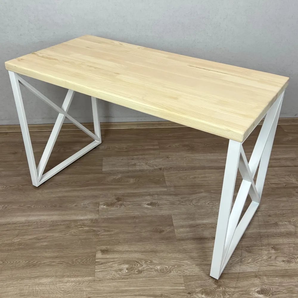 Стол кухонный Solarius Loft с лакированной столешницей из массива сосны ...