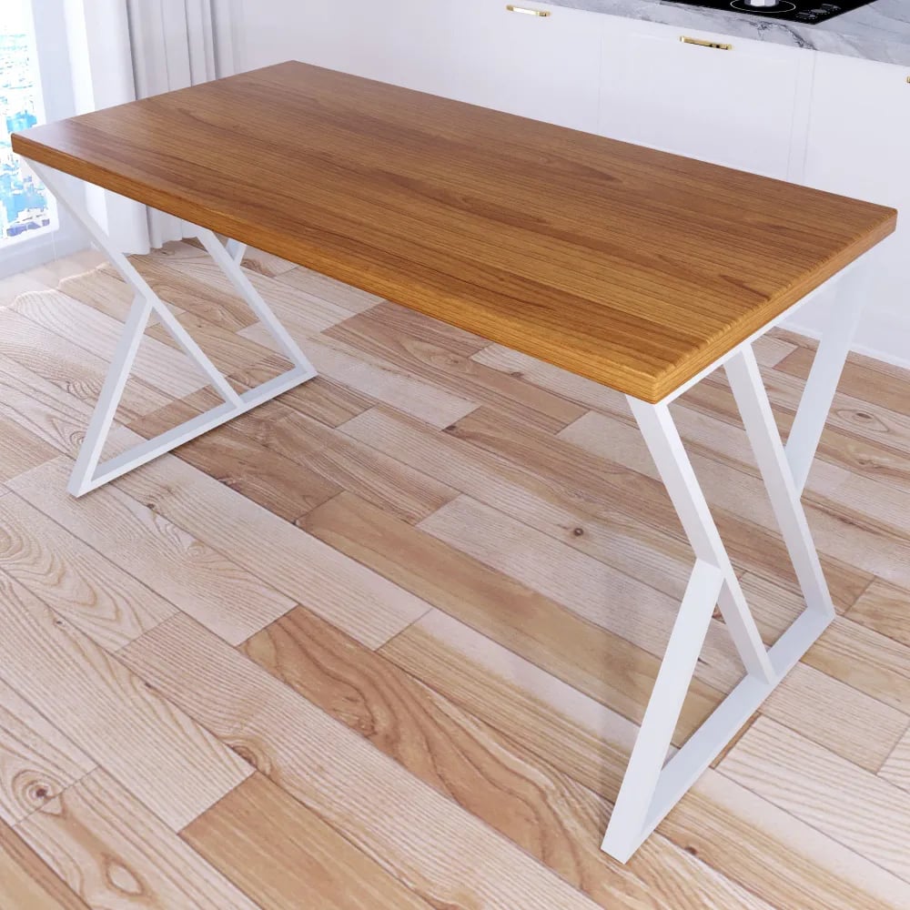 Стол кухонный Solarius Loft со столешницей цвета ольхи из массива сосны ...