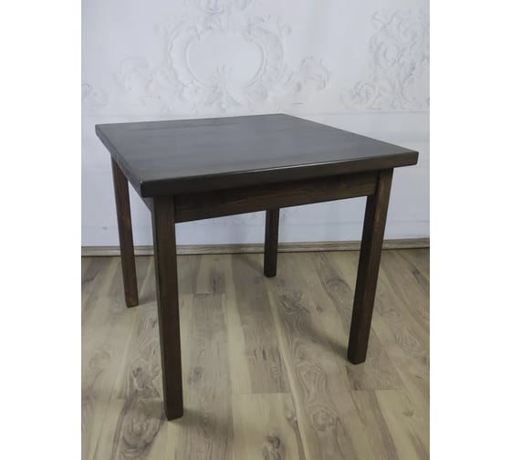 Стол Solarius Классика квадратный, из массива сосны 40 мм, 60x60x75 см, цвет венге 600-10013 1