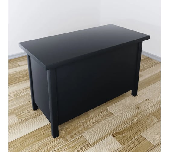 Стол руководительский Solarius Классика из массива сосны, цвет антрацит, 90x60x75 см stol-ruk9060ser