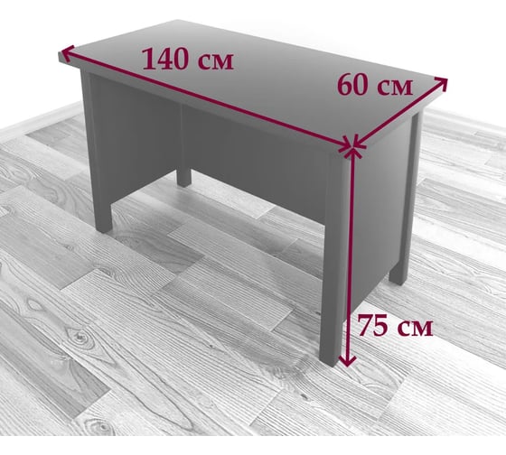 Стол руководительский Solarius Классика из массива сосны, цвет белый, 140x60x75 см stol-ruk14060bel