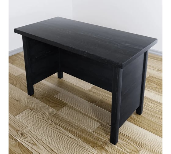 Стол руководительский Solarius Классика из массива сосны, цвет черного оникса, 90x60x75 см stol-ruk9060onix 1