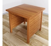 Стол руководительский Solarius Классика квадратный из массива сосны, цвет ольхи, 60x60x75 см stol-ruk60olha