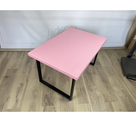 Стол журнальный Solarius Loft из массива сосны 40 мм, 120x80x50 см, цвет розовый 701-10004