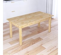 Стол журнальный Solarius Классика из массива сосны, столешница 20 мм, без шлифовки и покраски, 120x60x44 см 601-10074