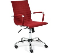 Кресло TetChair URBAN-LOW флок бордовый 10 14449