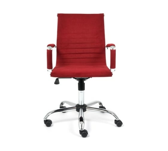 Кресло TetChair URBAN-LOW флок бордовый 10 14449
