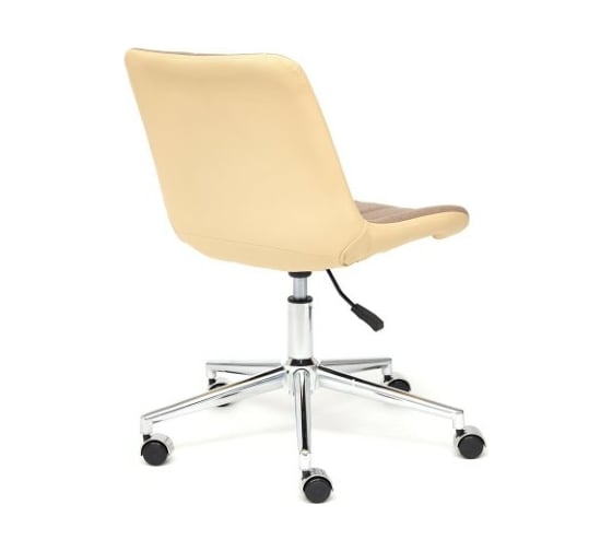 Кресло TetChair STYLE экошерсть/кожзам коричневый/бежевый 36-34 13493