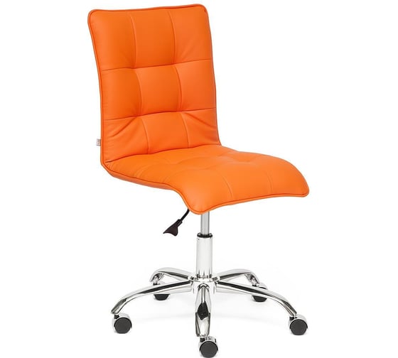 Кресло TetChair ZERO кожзам оранжевый 14-43 12252