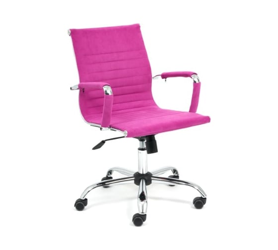 Кресло TetChair URBAN-LOW флок фиолетовый 138 15136