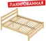 Кровать двуспальная Solarius Мишка усиленная, из массива сосны, с ортопедическим основанием, 190x120 см, габариты 200x130, лакированная 410-10047-190 1