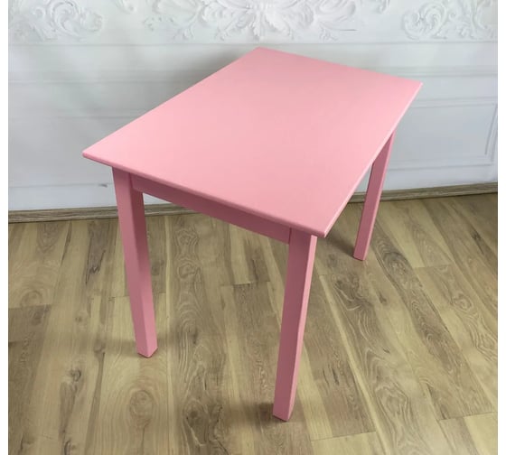 Стол Solarius Классика из массива сосны, 20 мм, 90x60x75 см, цвет розовый 600-10006