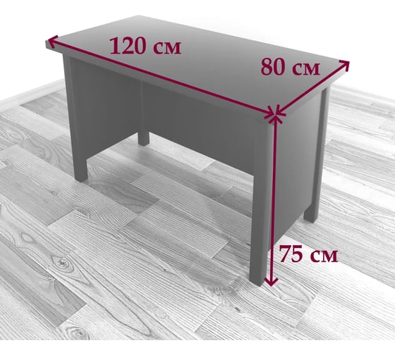 Стол руководительский Solarius Классика из массива сосны, цвет белый, 120x80x75 см stol-ruk12080bel