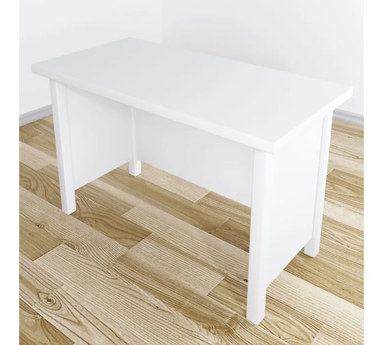 Стол руководительский Solarius Классика из массива сосны, цвет белый, 120x60x75 см stol-ruk12060bel