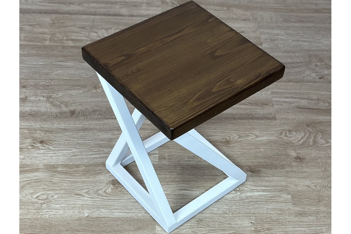 Табурет Solarius Циклон в стиле лофт из массива сосны 4 см ...