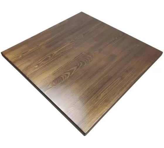 Столешница квадратная из массива сосны Solarius 75x75x4 см, цвет темный дуб 800-10044 1