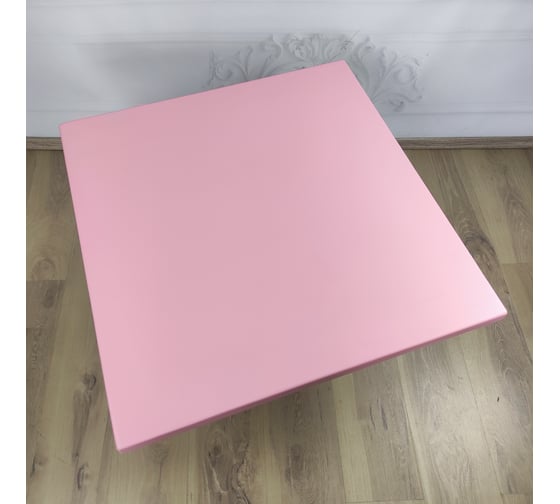 Столешница квадратная из сосны Solarius цвет розовый, 60x60x4 см 800-10007
