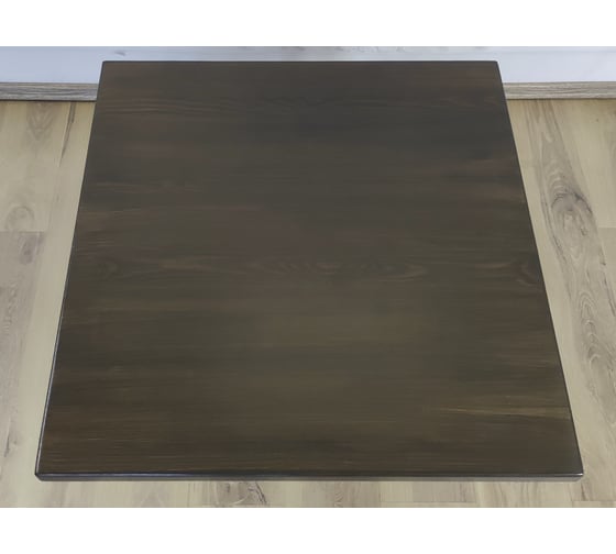 Столешница квадратная из массива сосны Solarius 70x70x4 см, цвет венге 800-10016