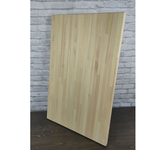 Столешница деревянная для стола Solarius шлифованная под покраску, 130x80x4 см Stsosna13080beg