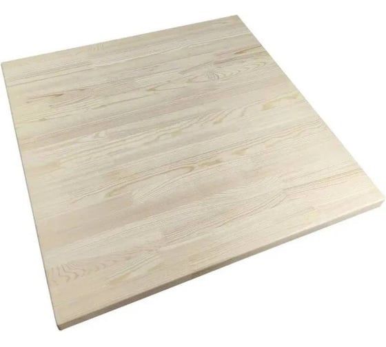 Столешница деревянная квадратная для стола Solarius лакированная, 80x80x4 см 800-10055 1