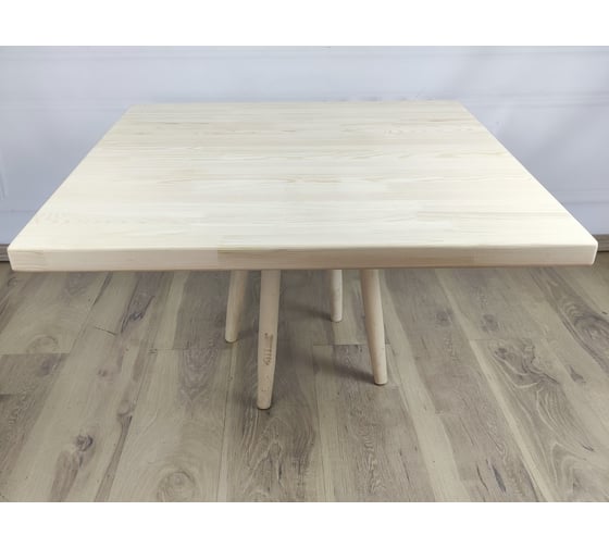 Столешница деревянная квадратная для стола Solarius лакированная, 80x80x4 см 800-10055