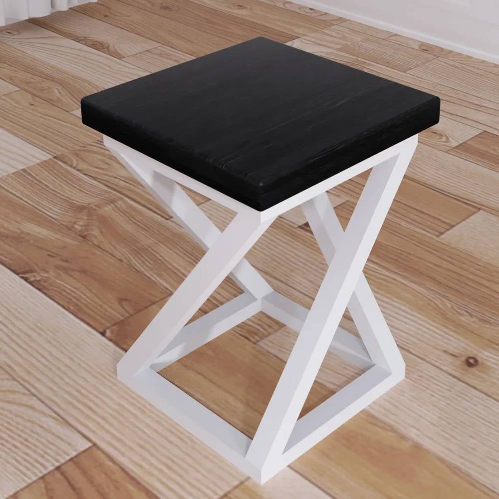 Табурет кухонный Solarius Циклон в стиле Лофт из массива сосны 4 см ...