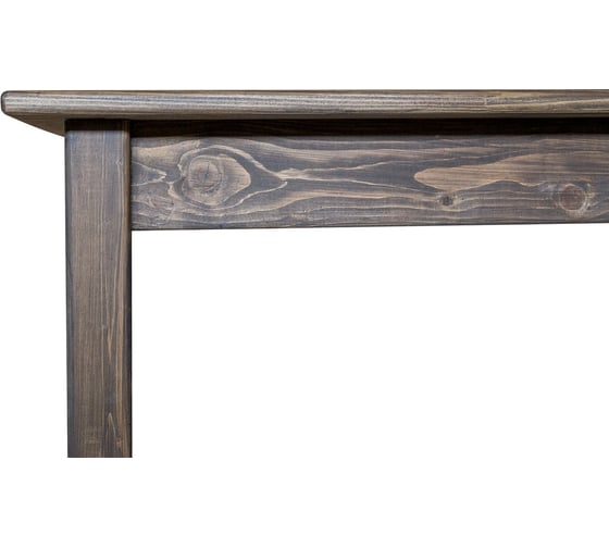 Стол из массива сосны Solarius Классика, лакированный, цвет венге, 120x60 см stolklass12060ven