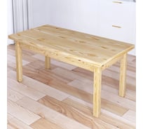 Стол журнальный Solarius Классика со столешницей из массива сосны 40 мм, без покраски, 120x60x46 см 601-10316