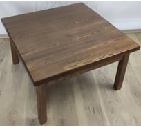 Стол журнальный квадратный Solarius Классика из массива сосны 40 мм 70x70x46 см, цвет темный дуб 601-10019