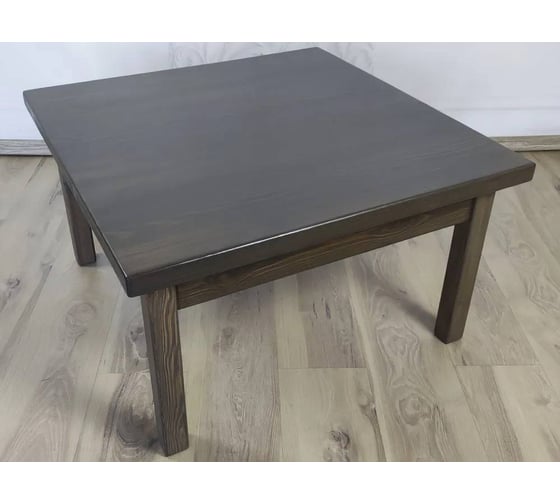 Стол журнальный квадратный Solarius Классика из массива сосны 40 мм 70x70x46 см, цвет венге 601-10018 1