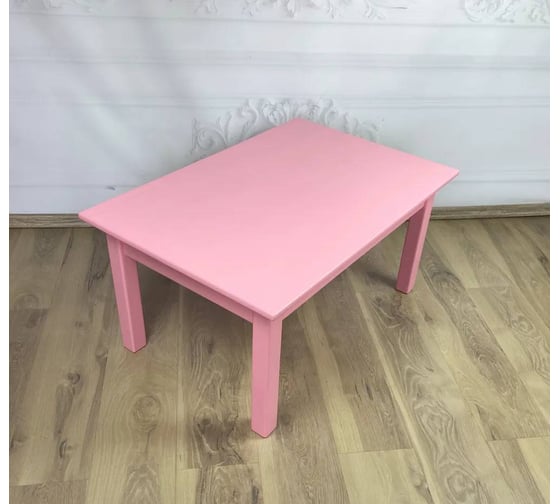 Стол журнальный Solarius Классика из массива сосны 20 мм, 90x60x46 см, цвет розовый 601-10003 1