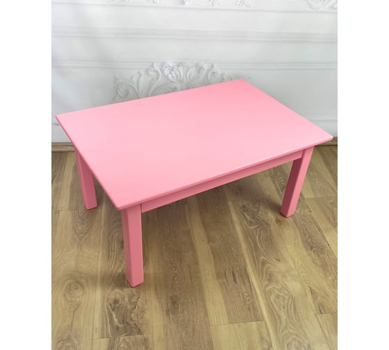 Стол журнальный Solarius Классика из массива сосны 20 мм, 90x60x46 см, цвет розовый 601-10003