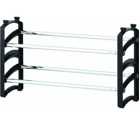 Этажерка для обуви UniStor DUO 2-х ярусная, раздвижная, 57-108x18x33 см 210747