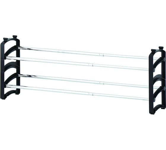 Этажерка для обуви UniStor DUO 2-х ярусная, раздвижная, 57-108x18x33 см 210747