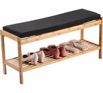 Банкета с подставкой для обуви UniStor FIJI 47х90х30 см, 100% бамбук 211515