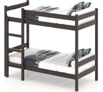 Двухъярусная кровать Solarius из массива сосны 190x90 см (габариты 200x100), цвет венге dvuh90190ven