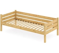 Тахта односпальная Solarius из массива сосны с ортопедическим основанием, 200x90 см (габариты 210x100), лакированная tahta90-200lak-orto