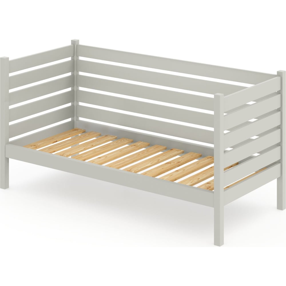 Тахта односпальная Solarius из массива сосны с реечным основанием и ...