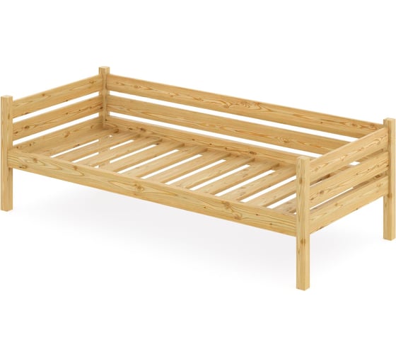 Тахта односпальная Solarius из массива сосны с реечным основанием, 170x100 см (габариты 180x110), лакированная tahta100-170lak 1