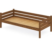 Тахта односпальная Solarius из массива сосны со сплошным основанием, 160x90 см (габариты 170x100), цвет темного дуба tahta90-160temd-full