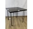 Стол Solarius Loft квадратный, из массива сосны, 40 мм, на шпильках, 80x80x75 см, цвет венге 710-10012 4