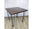 Стол Solarius Loft квадратный, из массива сосны, 40 мм, на шпильках, 60x60x75 см, цвет темный дуб 710-10001 1