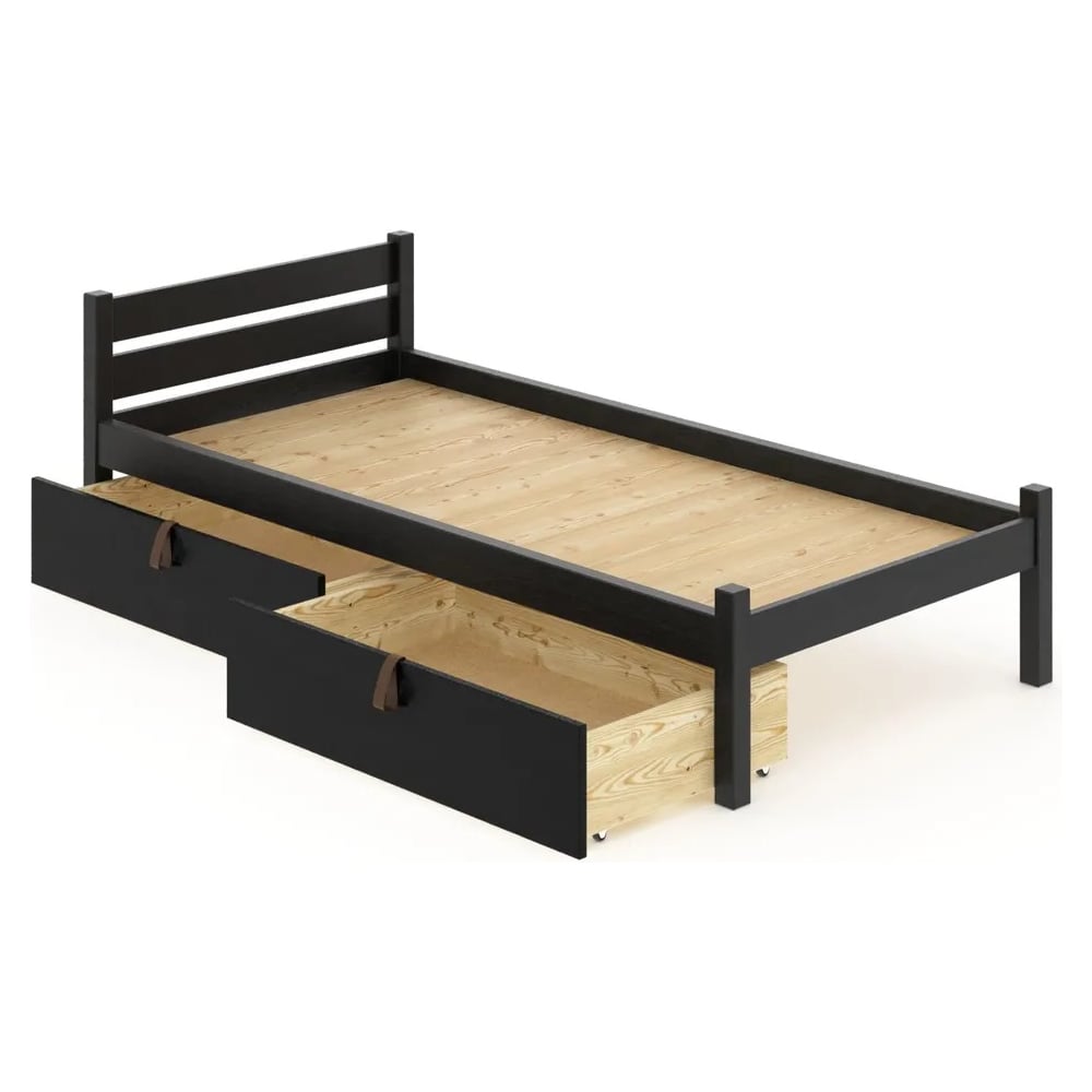 Односпальная кровать Solarius Классика из массива сосны со сплошным ...