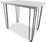 Стол Solarius Loft из массива сосны, на шпильках, 120x60 см, цвет Белый stloftshpil12060bel 1